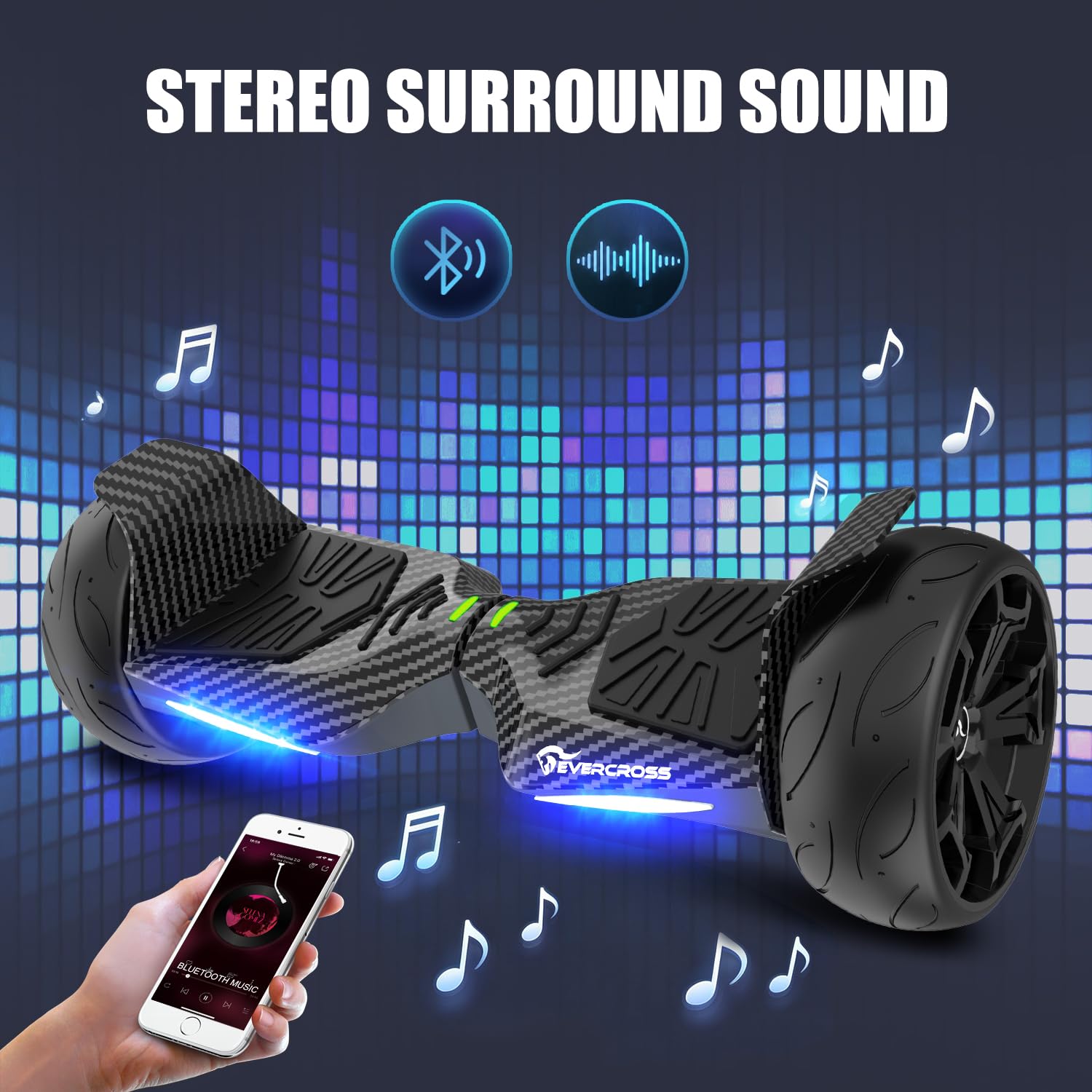 evercross-ev9-hoverboard-lectrique-8-5-bluetooth-tout-terrain image 3