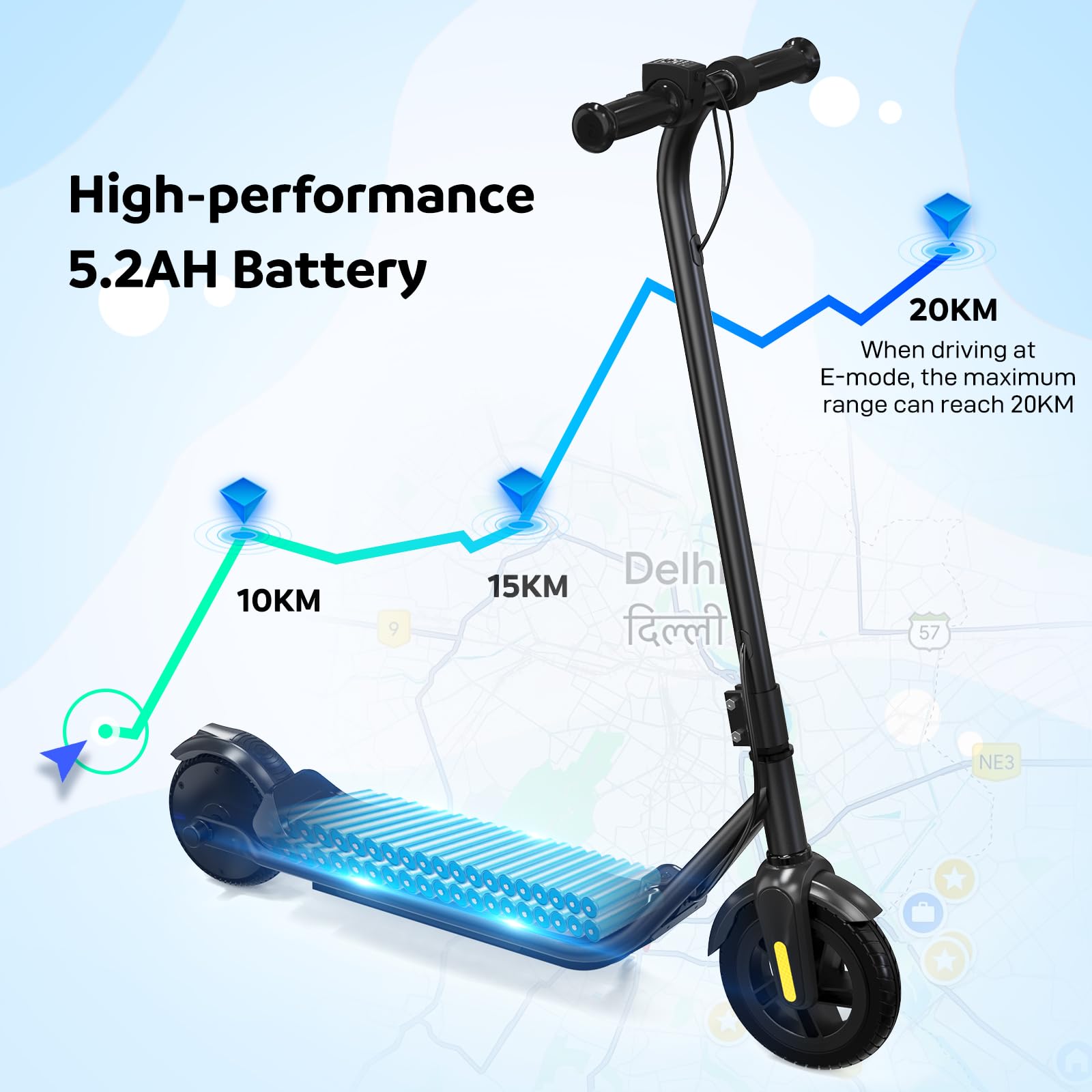 evercross-trottinette-lectrique-enfant-led-bluetooth-20-km image 4