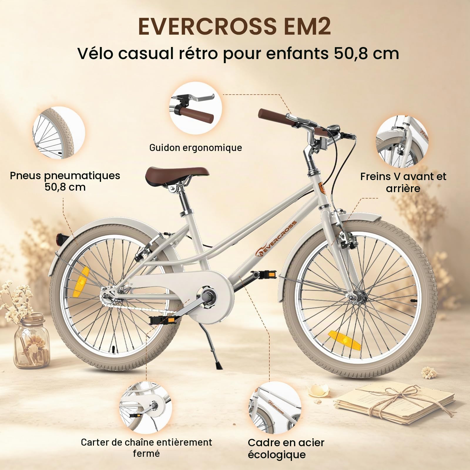 evercross-em2-v-lo-enfant-20-r-tro-blanc-6-ans image 2
