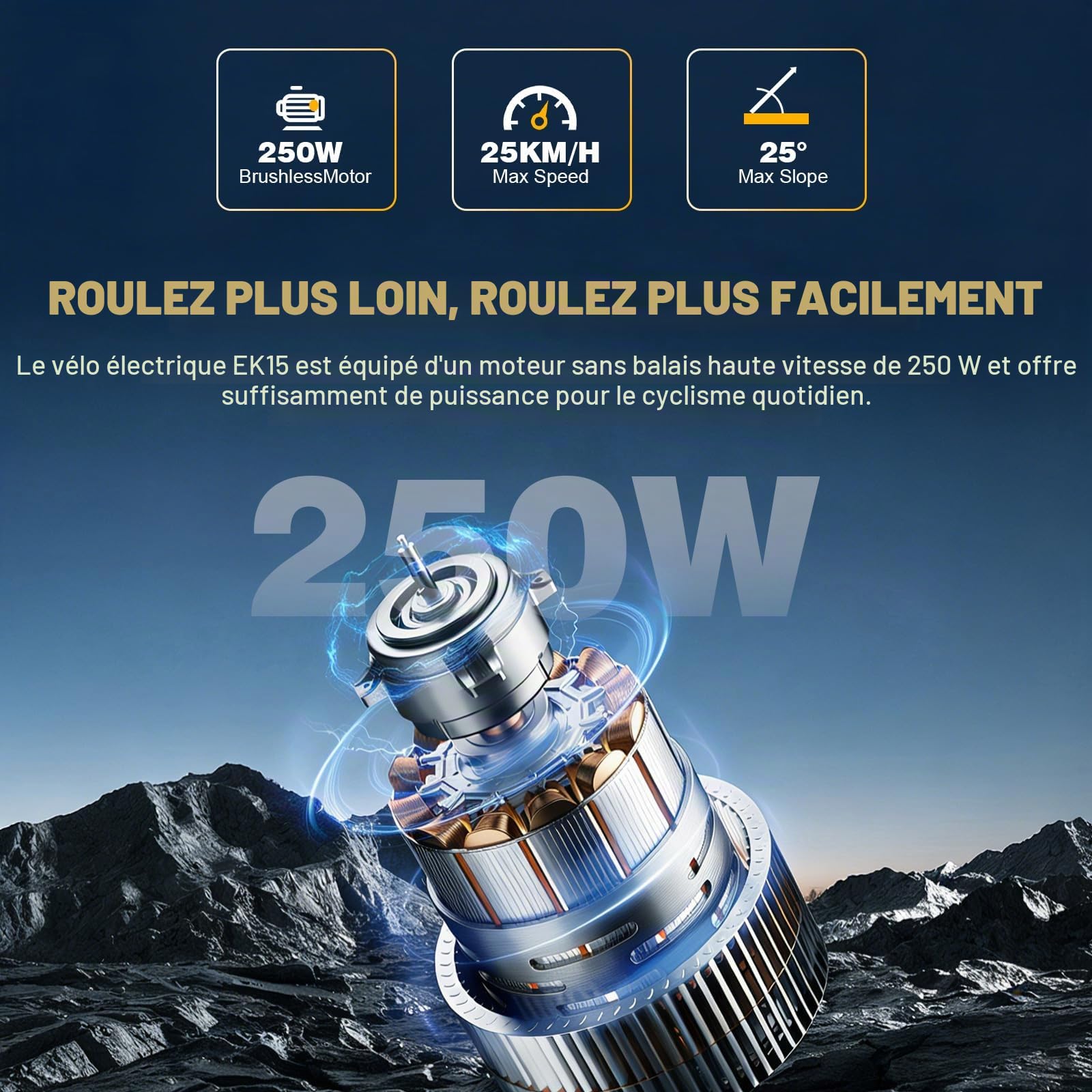 evercross-ek15-v-lo-lectrique-27-5-noir-bleu-250w-36v-13ah image 5