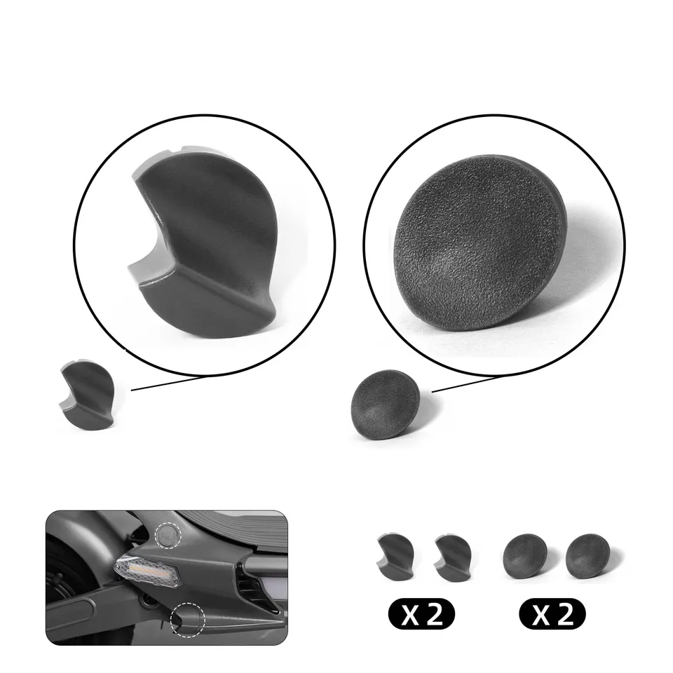 cunfon-rz800-cache-poussi-re-arri-re-gris-lot-de-4 image 1