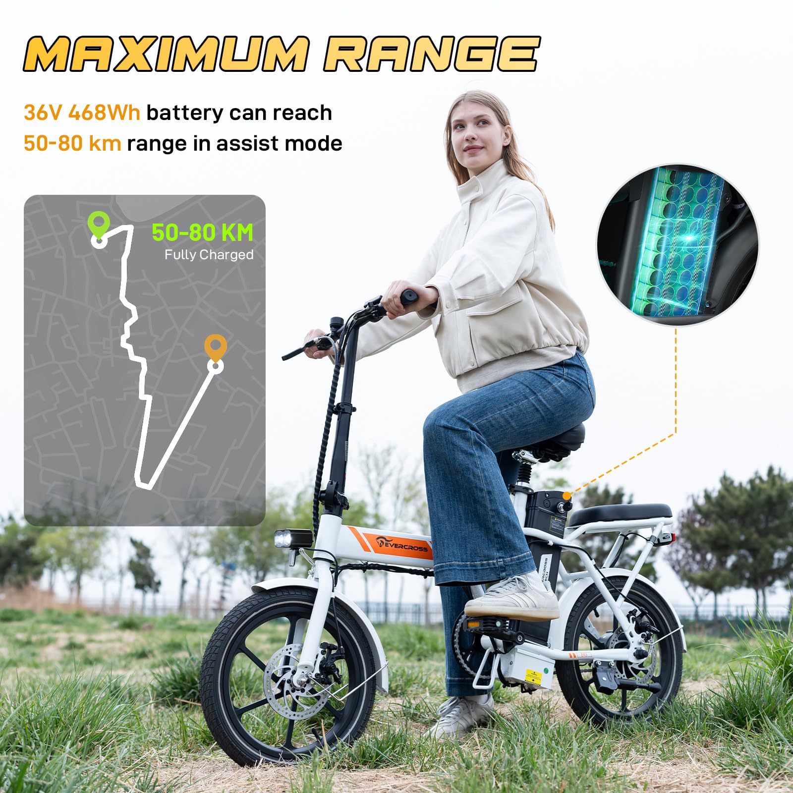 evercross-ek5-v-lo-lectrique-pliable-16-250w-25-km-h image 2