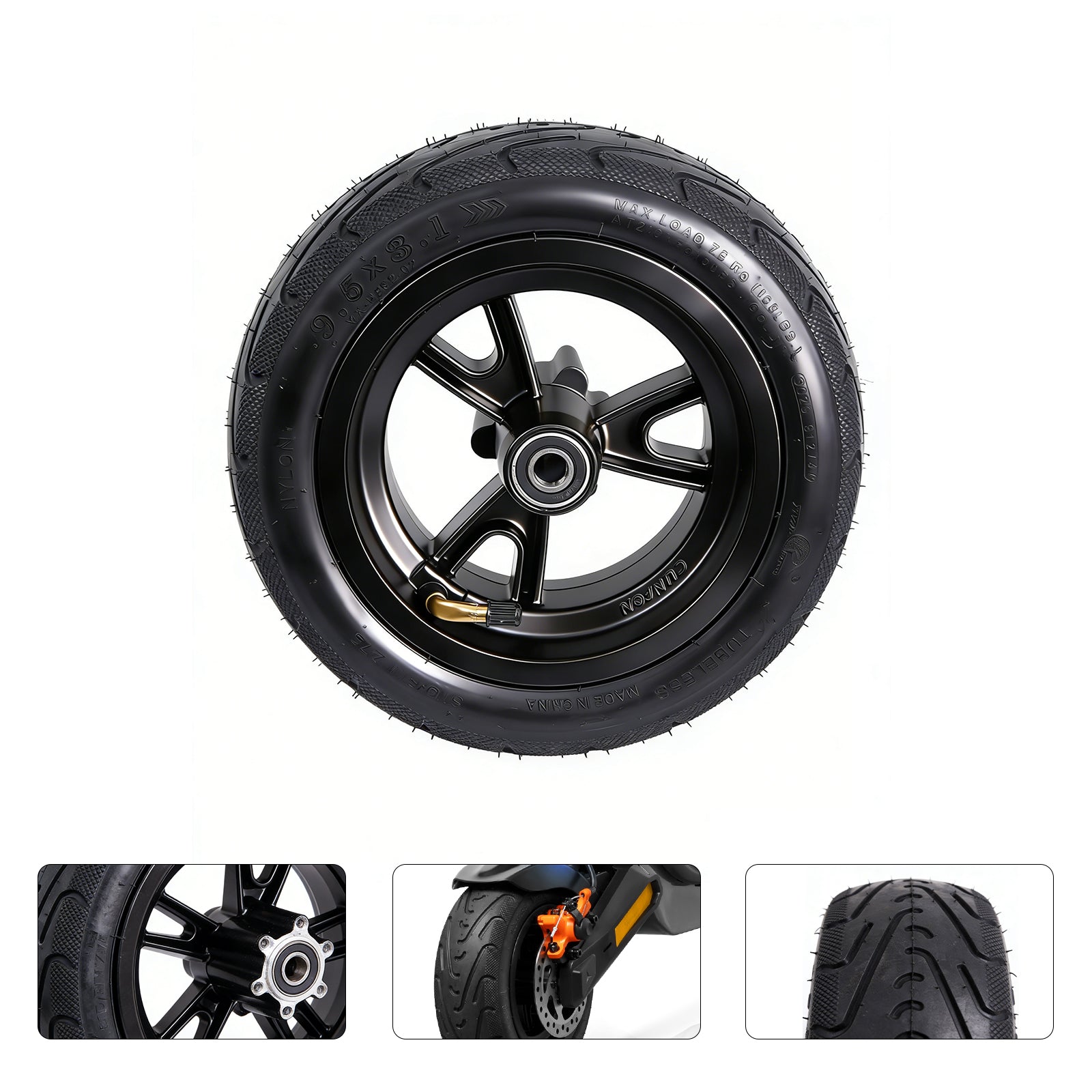 cunfon-rs500-roue-avant-pneu-trottinette-ensemble-complet image 1