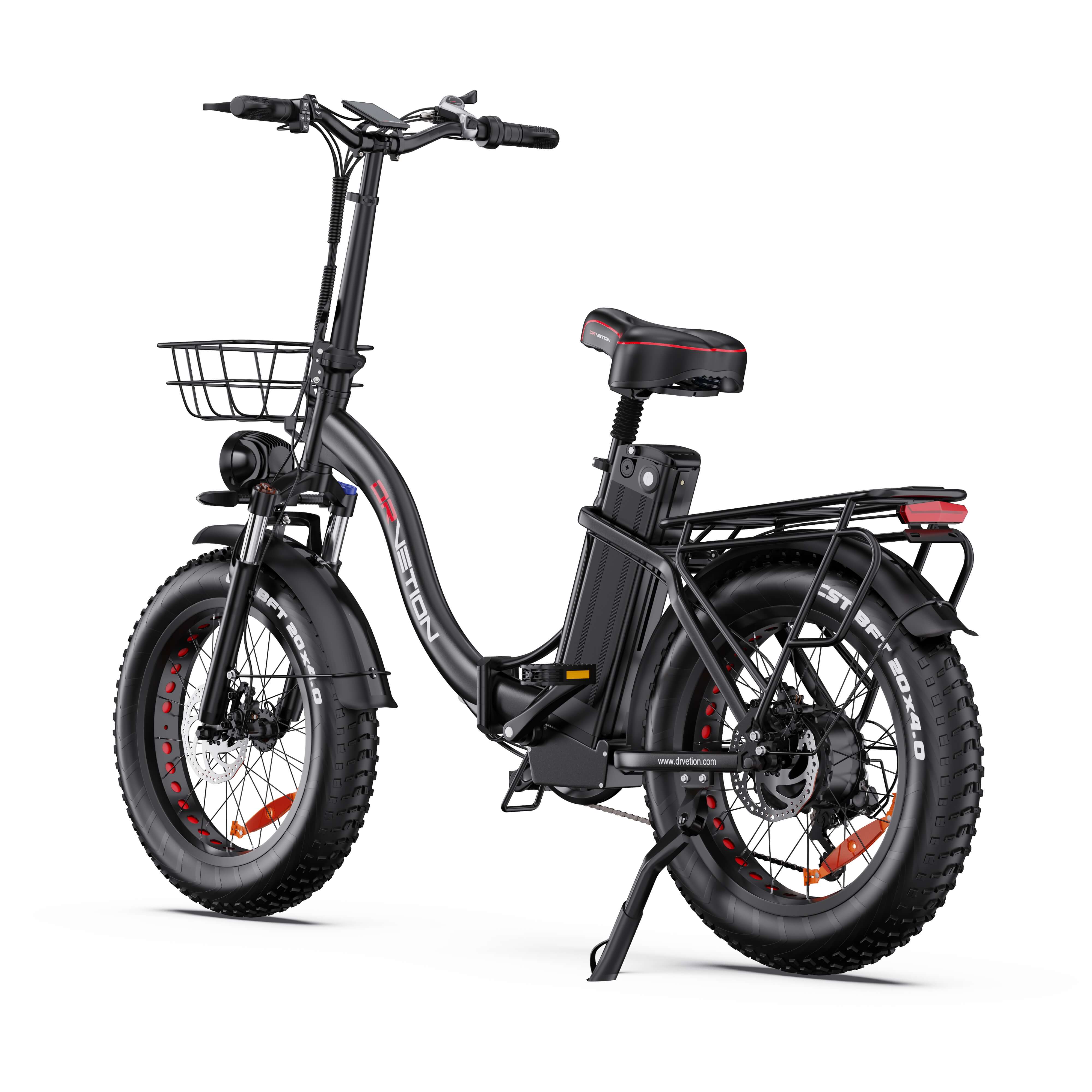 drvetion-ct20-v-lo-lectrique-pliant-fat-bike-noir-48v-15ah image 7
