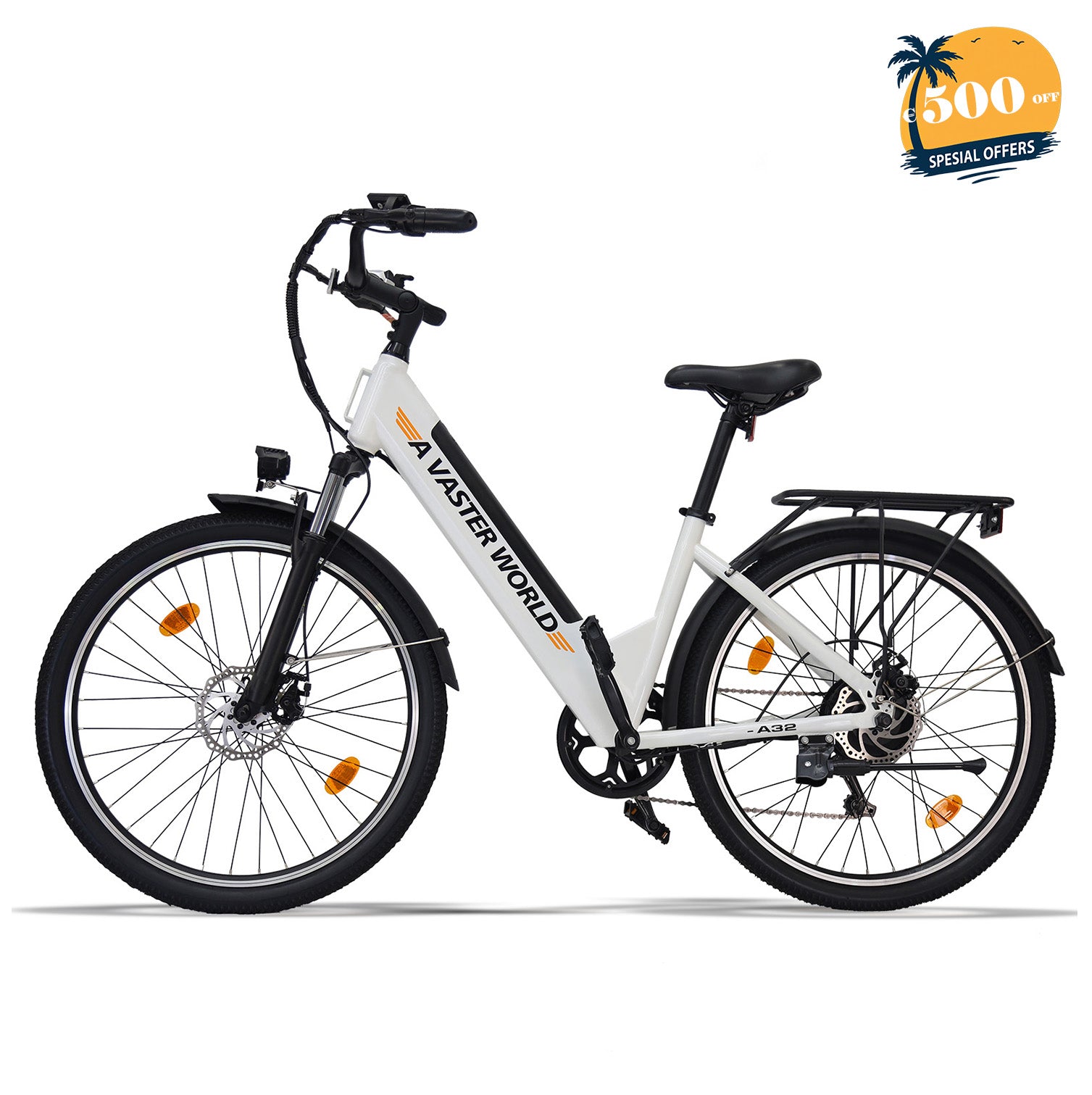 avdleu-a32-v-lo-lectrique-ville-26-pouces-blanc-250w image 1