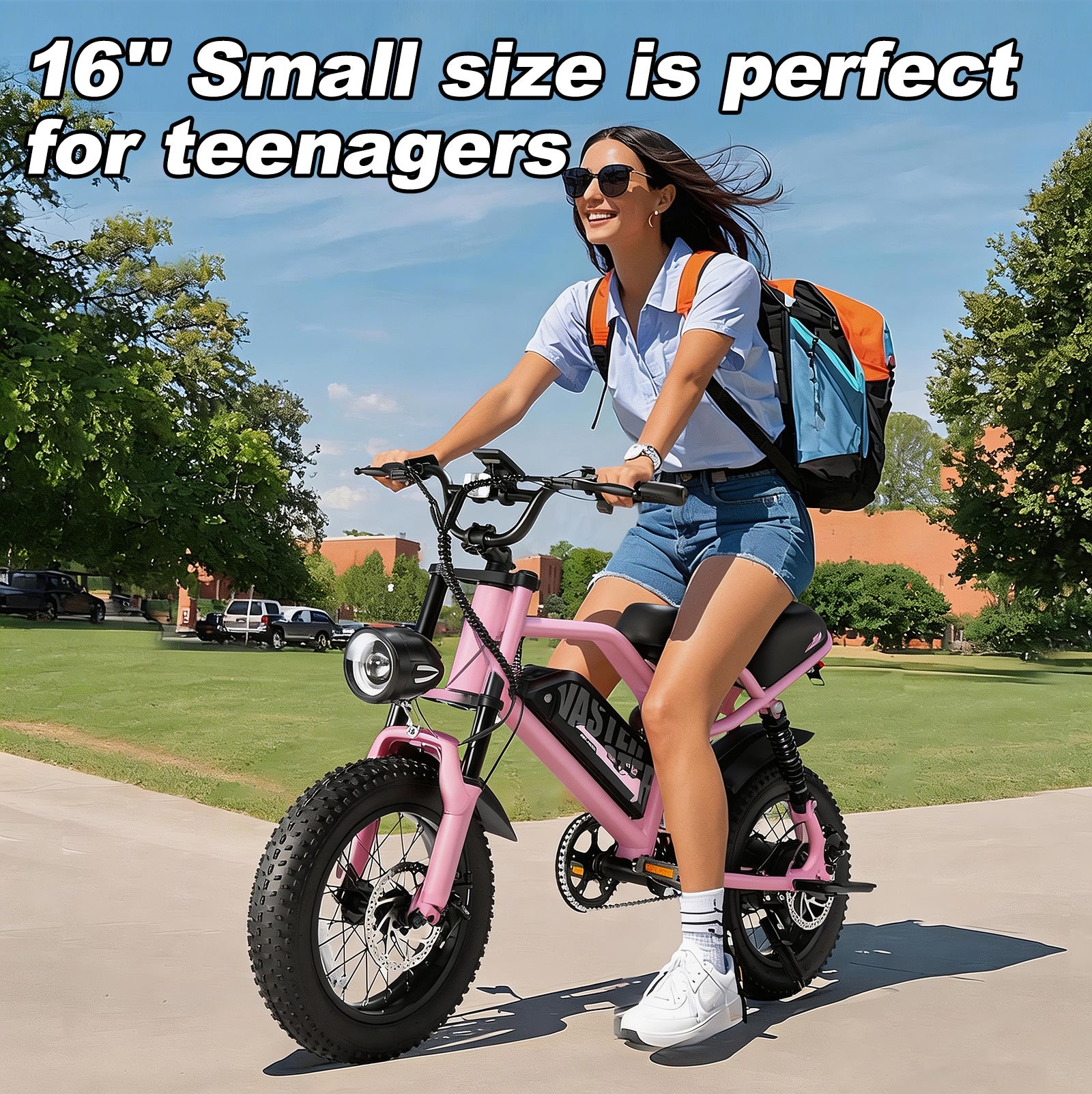 avdleu-a13-v-lo-lectrique-ado-16-pouces-fat-tire-rose image 7