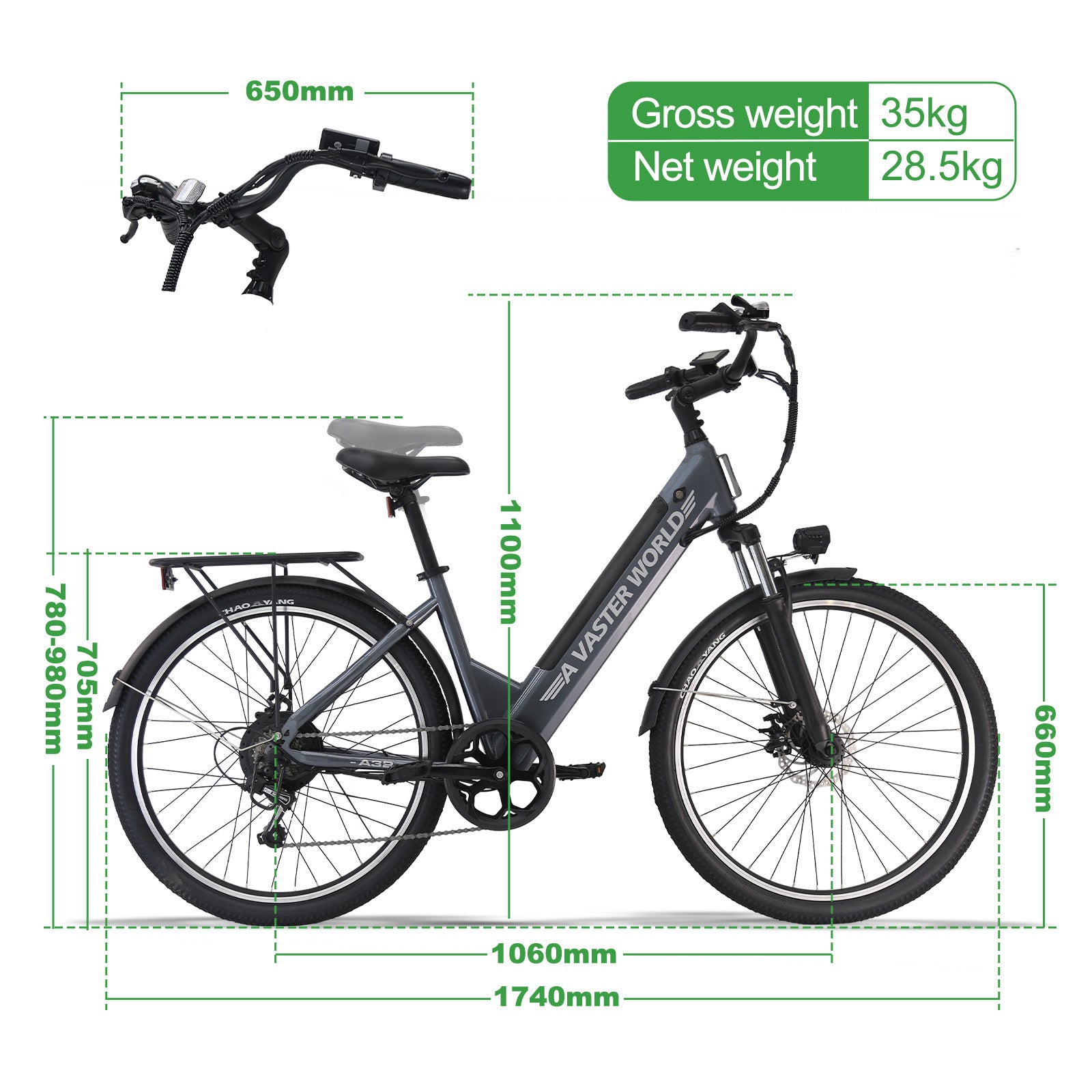 avdlbike-a32-v-lo-lectrique-ville-26-pouces-col-bas-48v image 6