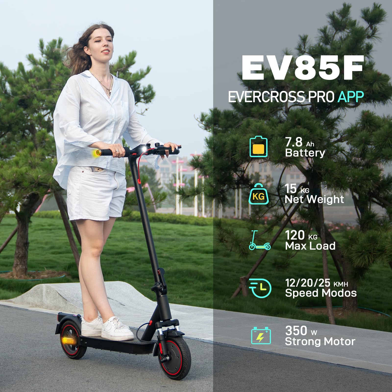 evercross-ev85f-trottinette-lectrique-adulte-350w-30-km-pliable image 2