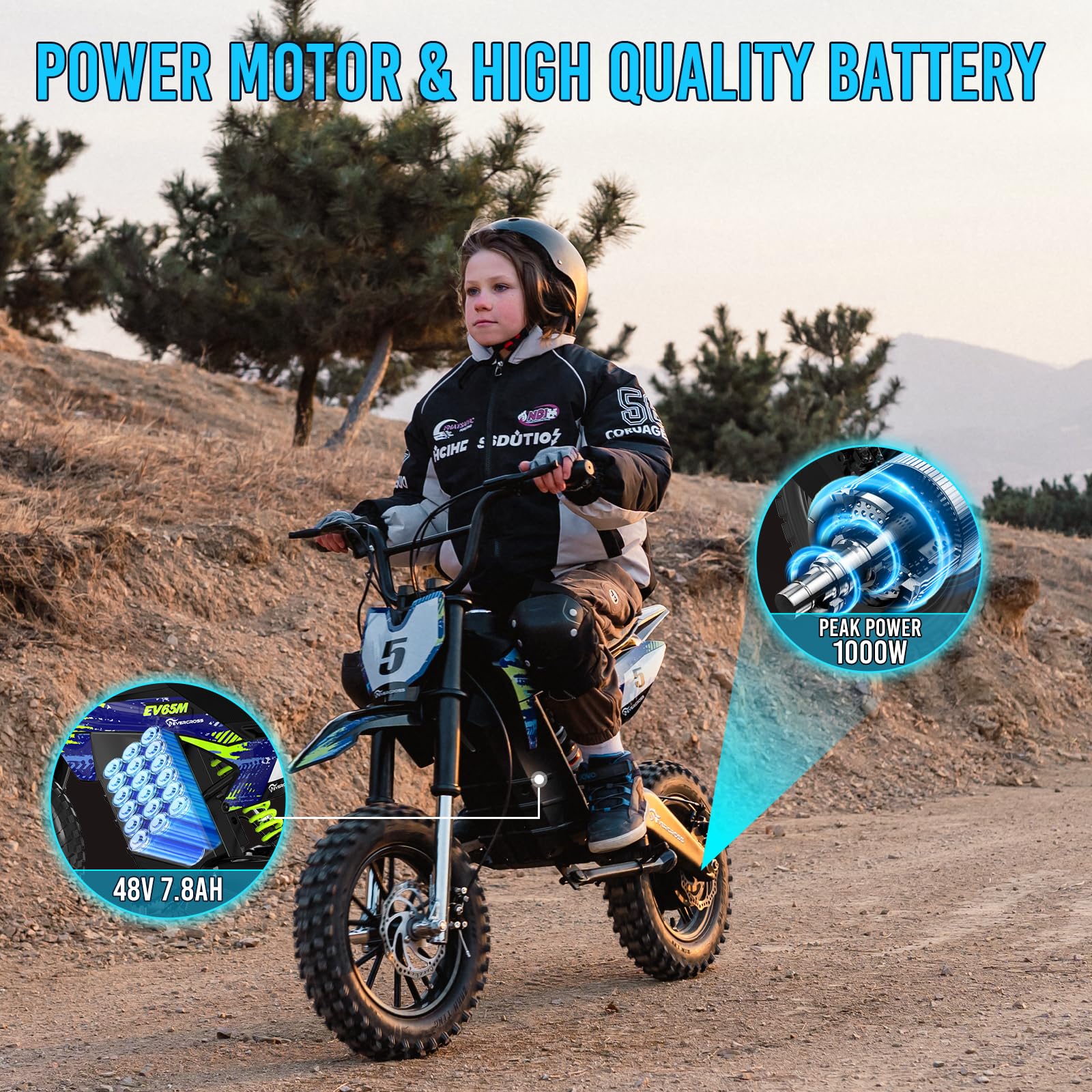 evercross-ev65m-moto-lectrique-enfant-500w-30-km-h image 3