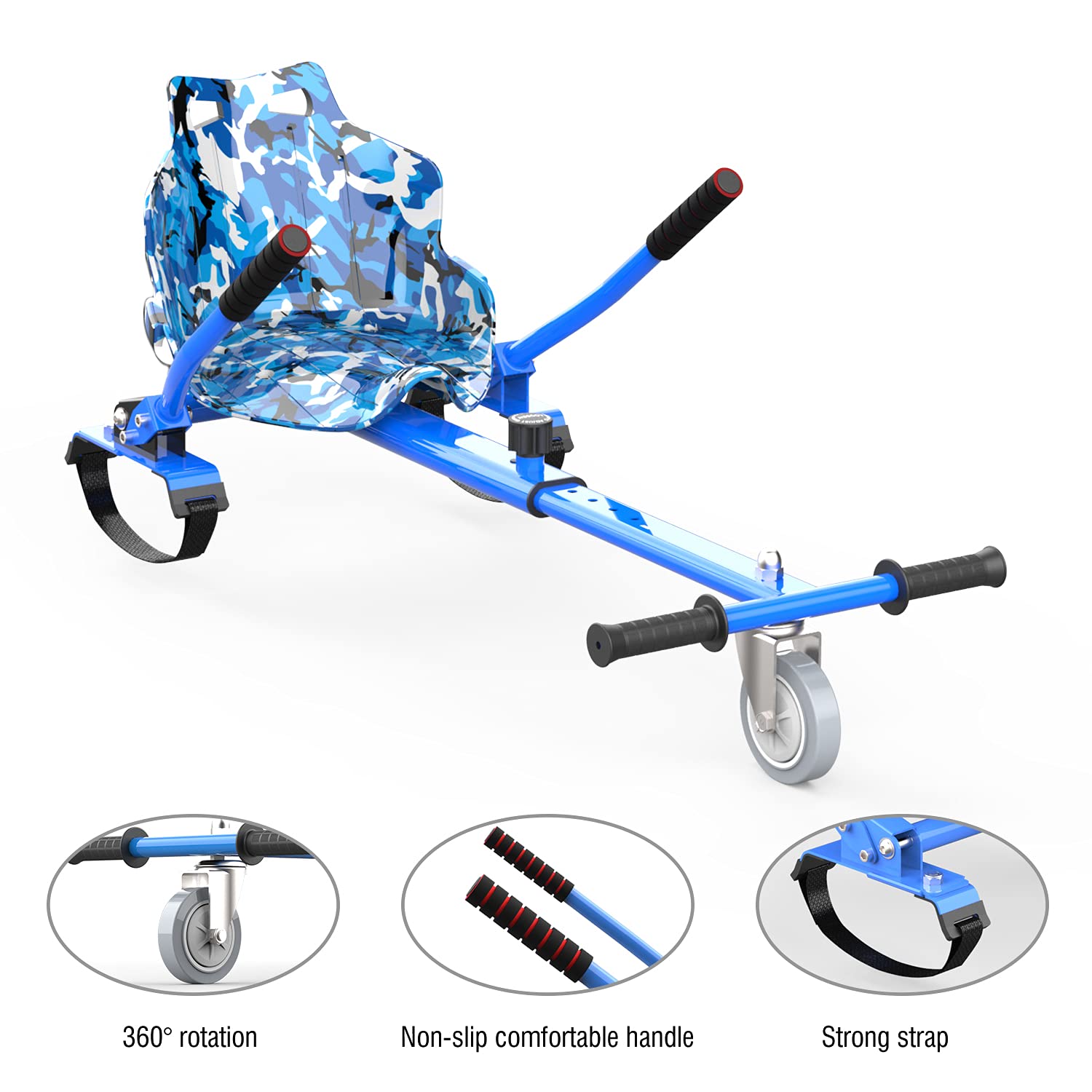 evercross-xp9-hoverboard-lectrique-bleu-6-5-pouces-bluetooth image 6