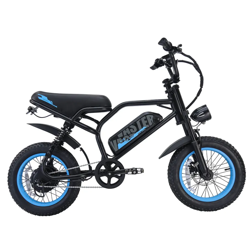avdleu-a13-16-pouces-v-lo-lectrique-ado-bleu-fat-tire-250w image 1