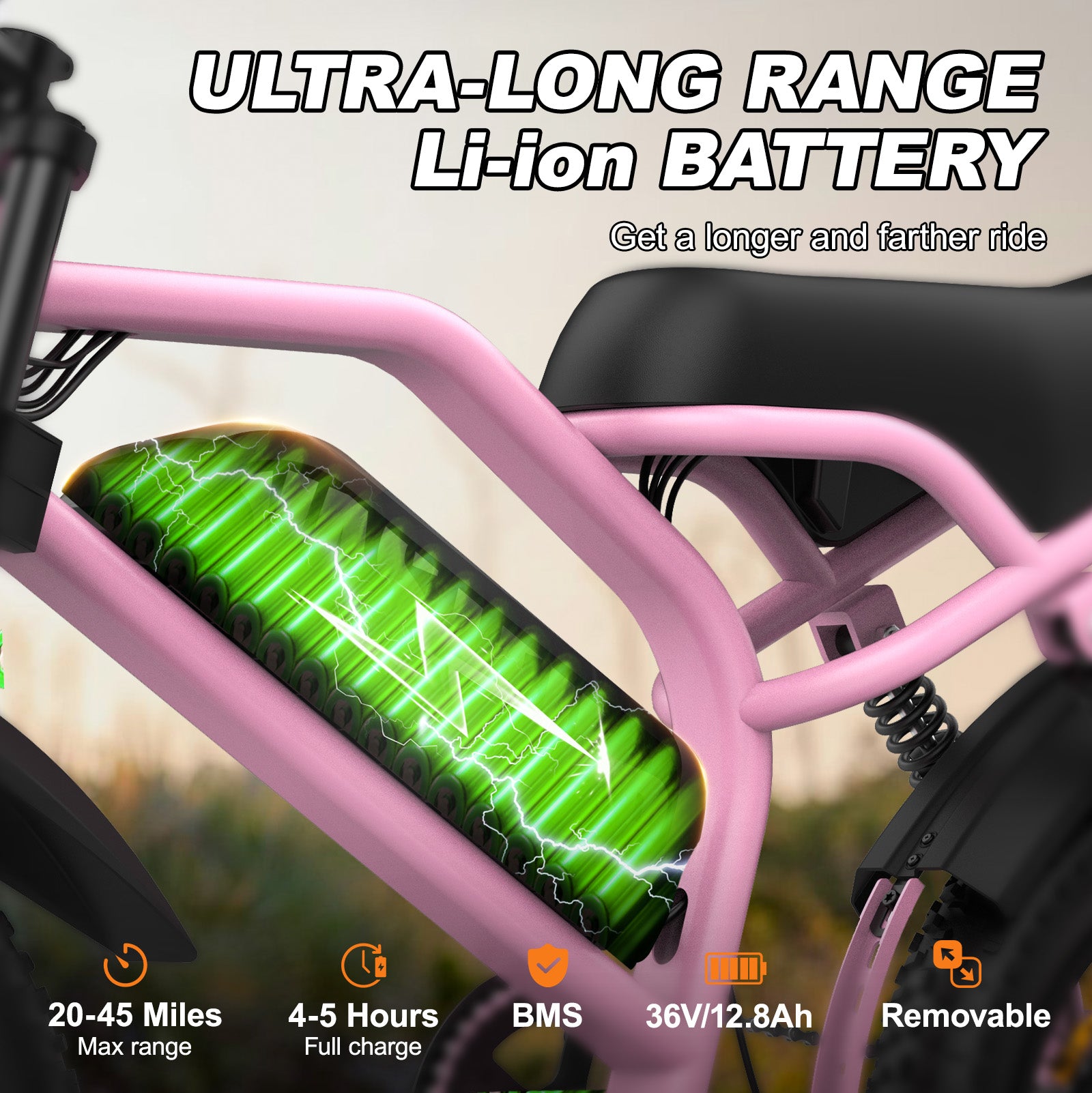 avdleu-a13-v-lo-lectrique-ado-16-pouces-fat-tire-rose image 3
